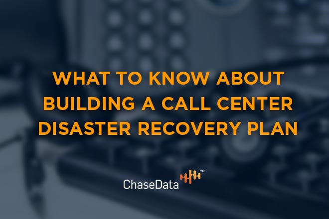 call center disaster recovery plan 