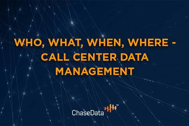 call center data management 